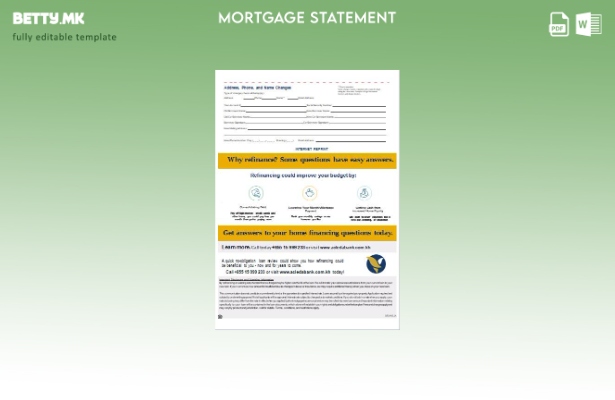 модерен стил Камбоџа Acleda банка хипотека извод, страници, шаблон 1